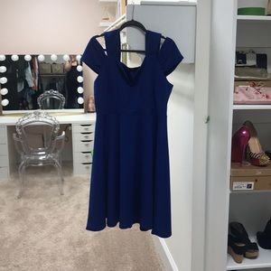 Cobalt dress-Plus